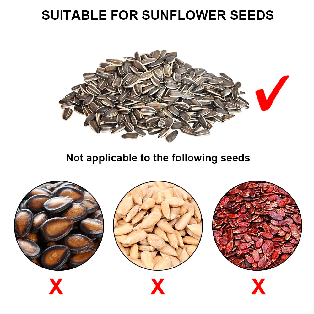 Pelador Automático de Semillas de Girasol – Fácil, Saludable y Portátil