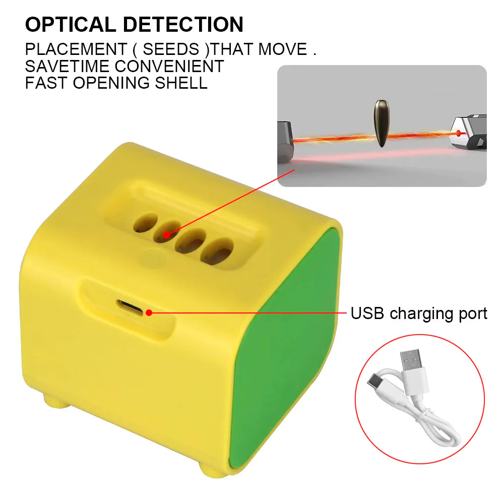 Pelador Automático de Semillas de Girasol – Fácil, Saludable y Portátil